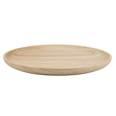 Immagine di HERCHR Vassoio Rotondo in Legno,Piatti Rotondi Legno,Vassoio da Portata Legno, Frutta,Vassoio Tè e Caffè Sushi Snacks Piatto con Frutta Tagliere per Pizza,20x20cm