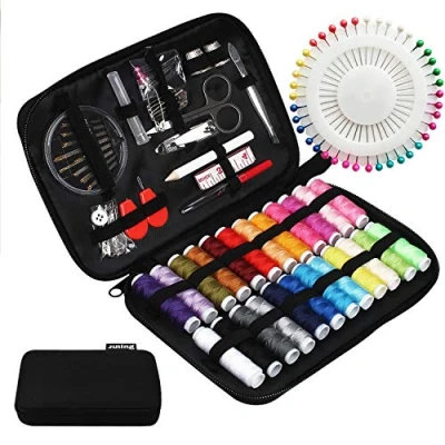 Immagine di JUNING Set da Cucito con 130 Accessori，Portatile Kit per Principianti o Viaggi (A Normale)