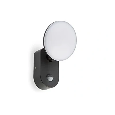Immagine di HUBER lampada da parete a LED con sensore di movimento, 140, 15 W, 1100 lm, IP65, interna, antracite