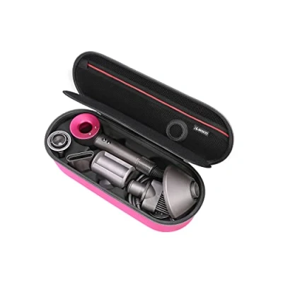 Immagine di RLSOCO Custodia per Dyson Supersonic Antracite/Supersonic Asciugacapelli &amp; Modello HD15/HD08（Rosa scuro）