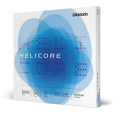Immagine di Set di corde D&#039;Addario Helicore Solo per contrabbasso, scala 3/4, tensione media