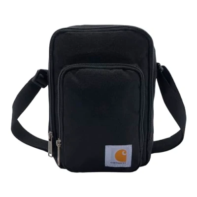 Immagine di Carhartt Borsa a tracolla con cerniera, resistente, regolabile, chiusura colore nero