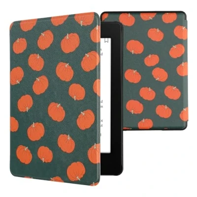 Immagine di kwmobile Cover per Kindle Paperwhite Custodia 6,8 Pollici 11 Generazione 2021 Copertina eReader eBook Reader Case Zucche
