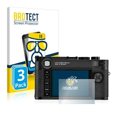 Immagine di brotect Pellicola Protettiva Vetro per Leica M10 R Protezione Schermo (3 Pezzi) [Durezza Estrema 9H, Chiaro]