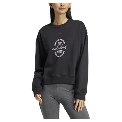 Immagine di adidas Felpa da Donna in Pile con Stampa Grafica a Maniche Lunghe (Confezione 1)
