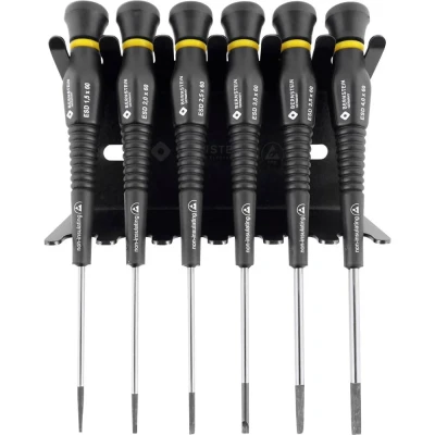 Immagine di Bernstein Tools for Electronics Werkzeugfabrik ESD Kit cacciaviti 6 parti Taglio