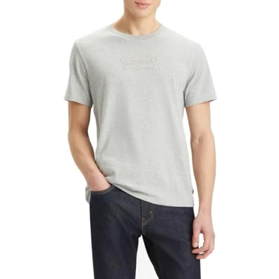 Immagine di Levi&#039;s Graphic Crewneck Tshirt con stampa, Uomo, Taglia: Large, Archive batwing glas