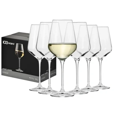 Immagine di Krosno Grandi Bicchieri Calice Vino Bianco Set di 6 390 ML Collezione Avant Garde Ideale per la Casa, Ristorante Feste e Ricevimenti Adatto alla Lavastoviglie