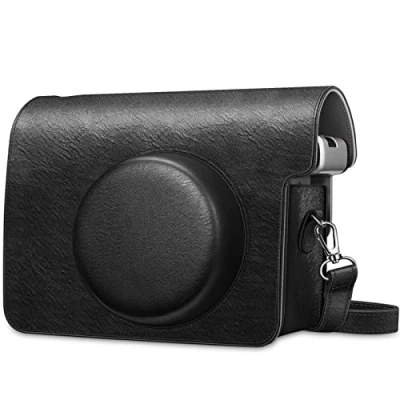 Immagine di Fintie Custodia per Fujifilm Instax Wide 300 Borsa Protettiva Case in Similpelle con Tracolla Regolabile Fotocamera Istantanea, Nero