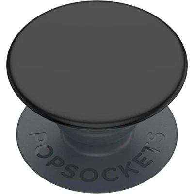 Immagine di PopSockets : PopGrip Basic Base e impugnatura estensibili per smartphone tablet [Parte superiore non sostituibile] Nero