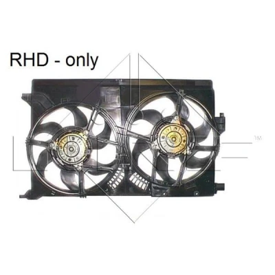 Immagine di NRF 47316 ventola radiatore 320 12 250/250 con telaio (telaio)