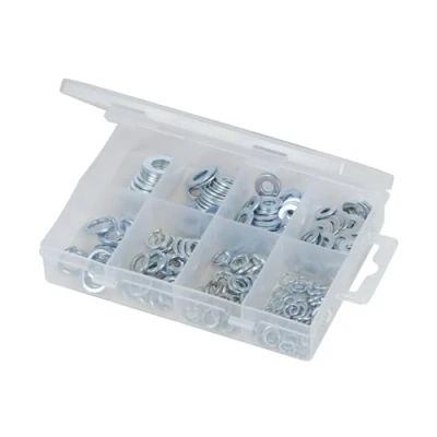 Immagine di Fixman 935619 Confezione 210 Pezzi Rondelle in Acciaio, Argento