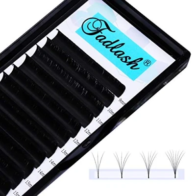 Immagine di Volume Russo Ciglia 0.07mm D Curl 14mm*12 lunghezza singola 2D 3D 5D 20D Estensioni FADLASH Easy Fan Lash Extensions Volume(0.07 14)