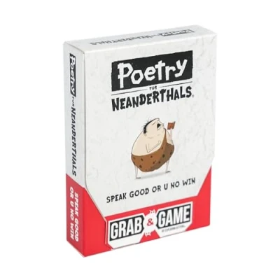 Immagine di Exploding Kittens Poetry for Neanderthals Grab &amp; Game by Laugh Out Loud Card Games Families Party Ages 7+ 60 Cards, 200+ Words, Single Syllable Guessing Fun Parties Groups