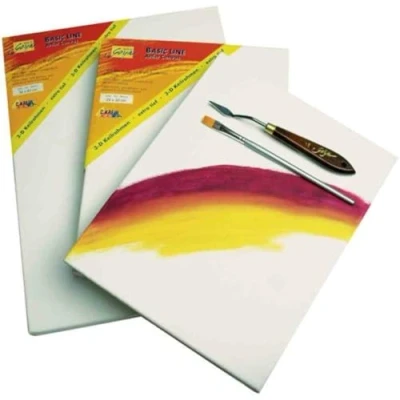 Immagine di Kreul 644050 Tela Stirata Solo Goya 3D Linea Basic, Telaio 40 x 50 cm, profondità Extra Circa 3,8 100 4 Volte primerizzato, per Colori a Olio, acrilici e Gouache, Cotone, White