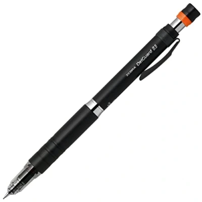 Immagine di Zebra, Delguard, Portamine, per mine da 0,5 mm, colore nero (P MA86 BK)