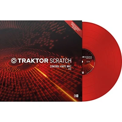 Immagine di Native Instruments TCV Traktor Scratch Pro Control Vinyl Mk2, Rosso