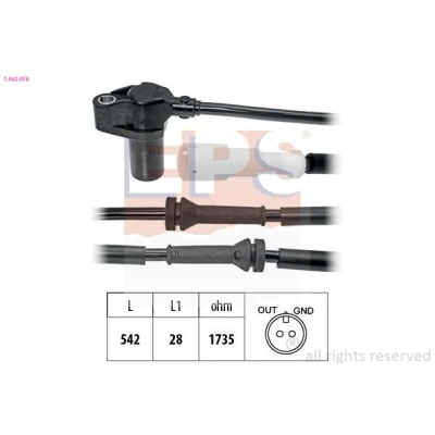 Immagine di EPS 1.962.078 Sensore ABS 542 RENAULT: CLIO 2, Kangoo I, 3