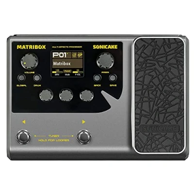 Immagine di SONICAKE Multieffetto Pedale per chitarra Processore espressione 140 Effetti integrati 198 Preset Looper Modellazione di amplificatori Supporto IR OTG Matribox