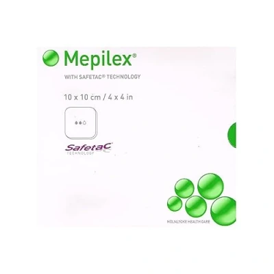 Immagine di molnlycke Mepilex Medicazione Hydro Cellulare, 10 x cm, confezione da 5