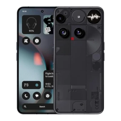 Immagine di Nothing Phone (3) Smartphone con tripla fotocamera posteriore da 50 MP, batteria al silicio carbonio a lunga durata 24 ore, display AMOLED 6,67&quot; 120Hz, Glyph Matrix, 16GB + 512GB Nero