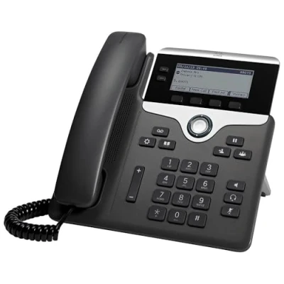 Immagine di Cisco CP 7821 3PCC K9= Sistema telefonico VoIP Display LC Nero, Argento