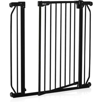 Immagine di LIONELO Truus Slim Cancelletto di sicurezza, Larghezza regolabile da 75 fino a 105 cm con Fissaggio pressione, Apertura entrambe le direzioni, Altezza 77 cm, Autobloccante