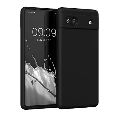 Immagine di kwmobile Custodia Compatibile con Google Pixel 6a Cover Back Case per Smartphone in Silicone TPU Protezione Gommata nero
