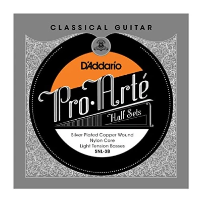 Immagine di D&#039;Addario SNL 3B Pro Arte Corde avvolte in rame placcato argento con anima nylon per chitarra classica, metà muta, tensione leggera