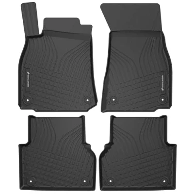 Immagine di WALSER tappetini premium per auto compatibili con Audi A6 C8/C8 Avant/C8 Allroad 2018 Oggi, in gomma 100% su misura made EU, robusti