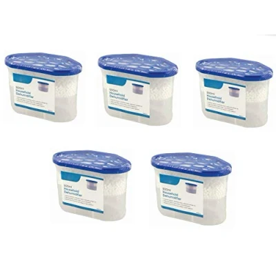 Immagine di HomeZone® 5 confezioni da 500 ml deumidificatore per interni usa e getta rimuovere la condensa, assorbente muffa umida in casa, cucina, guardaroba