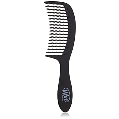 Immagine di WetBrush Detangling Easy Glide Comb Wave Tooth Design Suitable for All Hairtypes Black