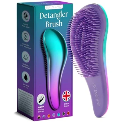 Immagine di Migliore Spazzola Districante Scioglinodi per Capelli Bagnati, Asciutti, Sottili, Folti e i Più Piccoli Tutti tipi di Capelli. Basta nodi! Il Regalo Giusto (Sirene) Lily England