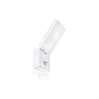 Immagine di HUBER lampada da parete a LED con sensore di movimento, 140, 10 W, 800 lm, IP54, esterno interna, orientabile, girevole, bianca