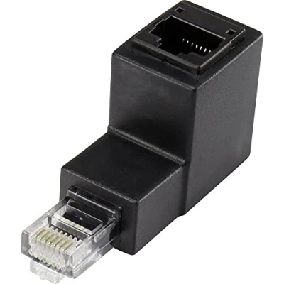 Immagine di Renkforce RJ45 Rete Adattatore CAT 5e [1x Spina 1x Presa RJ45] 0.00 m Nero