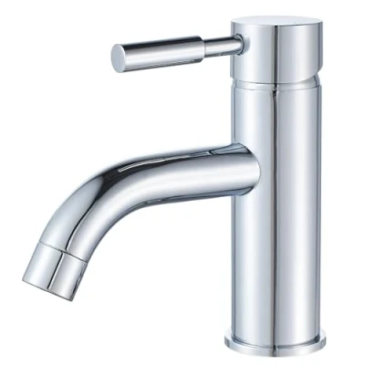 Immagine di F DEEN Rubinetto da Bagno, Miscelatore Monocomando Lavabo, per Lavabo in Ottone, Cromo
