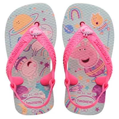 Immagine di Havaianas FLIP FLOP BABY Peppa PIG Infradito da bagno per bambini, Taglia: 19, Ballet rose