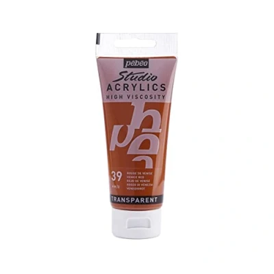 Immagine di PEBEO Studio Acrylics Fine, 831 039, Vernice acrilica, Rosso Venezia, 100 ml