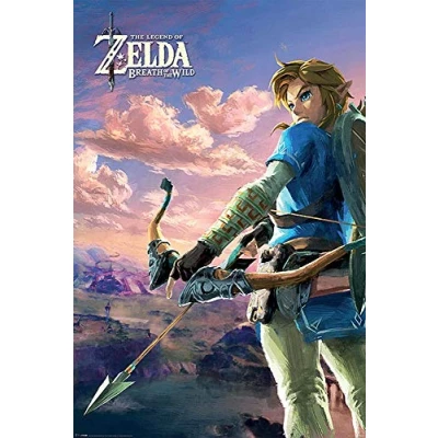 Immagine di Grupo Erik Editores PP34041 Poster Zelda Breath Of The Wild Hyrule Scene, carta, Multicolore, 91 x 61,5 0,1 cm
