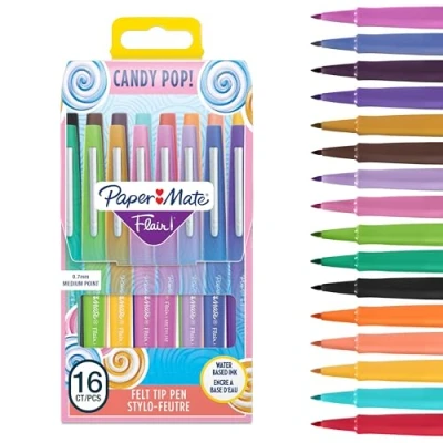 Immagine di Penna FLAIR/NYLON versione &quot;CANDY POP&quot; in Wallet 16 colori