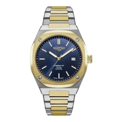 Immagine di Roamer Orologio da uomo analogico al quarzo Stingray R7 854833, bicolore/bicolore/blu 854833 47 45 50, Bracciale