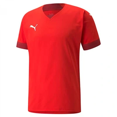 Immagine di Puma Teamfinal Fussball Tshirt basic, Uomo, Taglia: Large, red/rio red