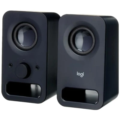 Immagine di Logitech Z150 Casse PC, Ingresso Audio da 3,5 mm, Controlli ‎Integrati, Jack Per Cuffie, Presa UK, Computer/Smartphone/Tablet/Lettore Musicale Nero Notte