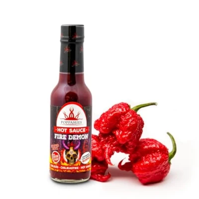 Immagine di Poppamies Salsa di peperoncino Fire Demon Senza glutine, lattosio, Vegan Piccantezza: 11/10 150ml