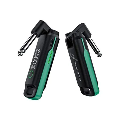 Immagine di SWIFFAUDIO chitarra wireless Trasmettitore Ricevitore, Sistema per Bassa latenza audio digitale ricaricabile senza fili