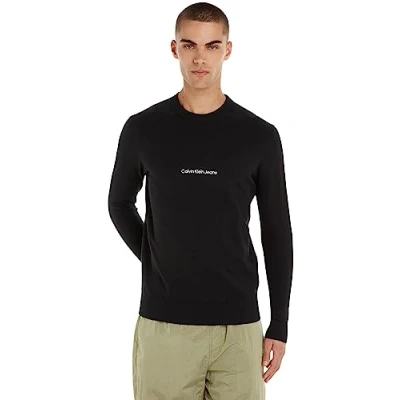 Immagine di Calvin Klein Jeans Institutional Essential Maglione, Uomo, Taglia: Medium, Black