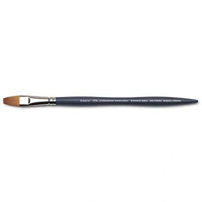 Immagine di Winsor &amp; Newton 5011613 pennello professionale per acquerelli, con fibre sintetiche, manico ergonomico, durevole e indeformabile, corto a un colpo 1/2&quot;