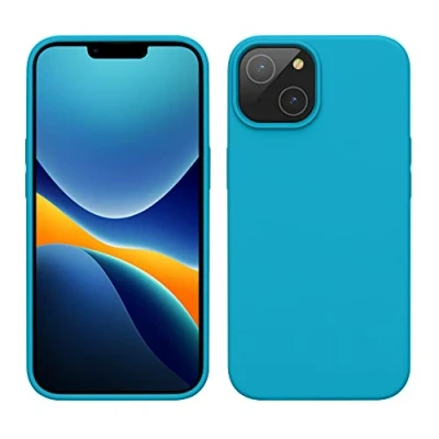 Immagine di kwmobile Cover per Apple iPhone 14 Custodia Back Case Caricatore Wireless Antiurto e Flessibile in Silicone TPU ghiaccio freddo