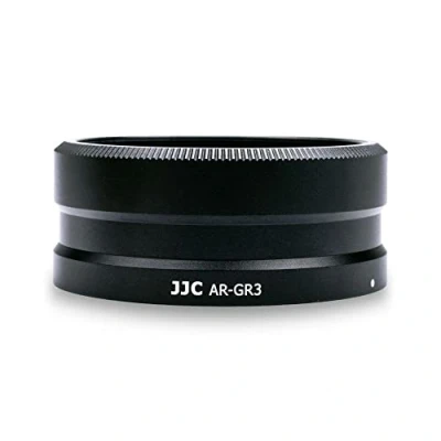Immagine di JJC adattatore obiettivo GA 1 per RICOH GW 4 Wide Conversion Lens su GR III Sostituisce RIC. 1, compatibile con filtro da 49 mm