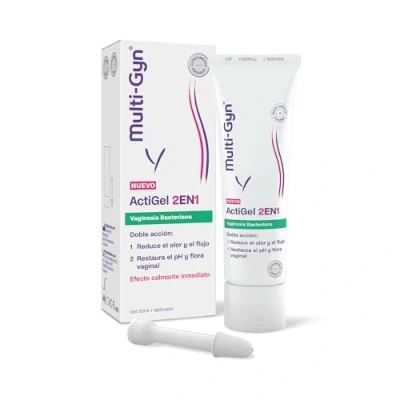 Immagine di Multi Gyn ActiGel Trattamento 2 in 1 per vaginosi batterica 50 ml+applicatore Riduce odore e prurito vaginale un rapido sollievo. Con componenti di origine naturale, uso esterno nella Vagina